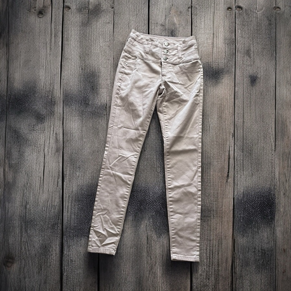 Pale Pink Three Button Jeans * Tinseltown * Size‎ 0 - Picture 10 of 14